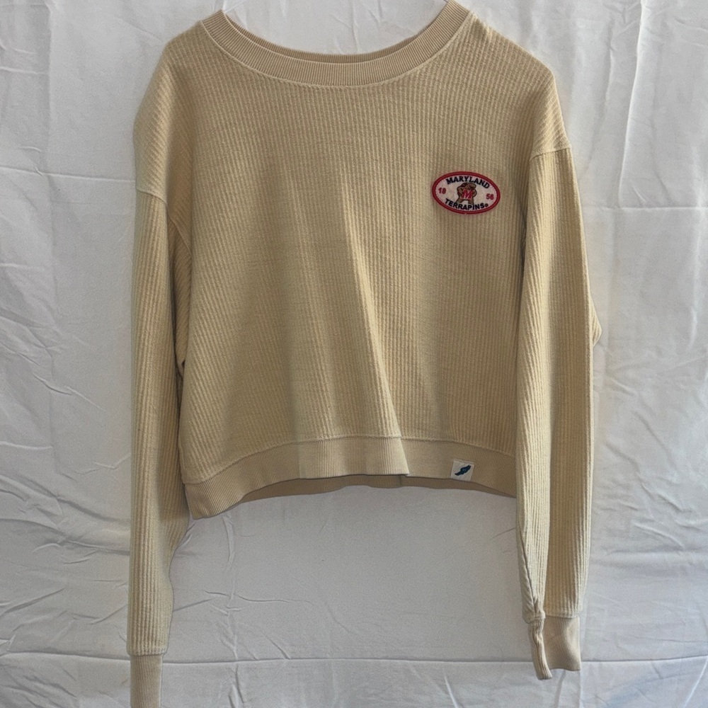 Maryland 1856 Terrapins waffle crop sweater